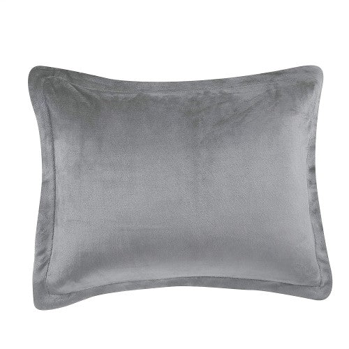 3-Piece Bedding Set, Micromink Sherpa Blanket Bed Set with 2 Pillow Shams, Ultra-Soft, Fray- Resistant (Charcoal) - Full / Queen 3-Piece Bedding Set, Micromink Sherpa Blanket Bed Set with 2 Pillow Shams, Ultra-Soft, Fray- Resistant (Charcoal) - Full / Queen